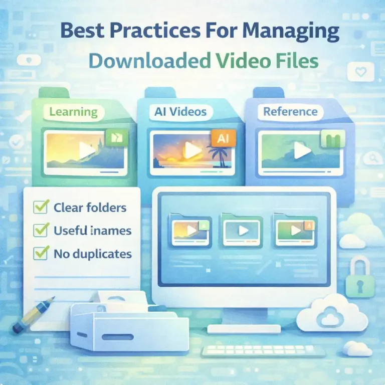Best Practices For Managing Downloaded Video Files