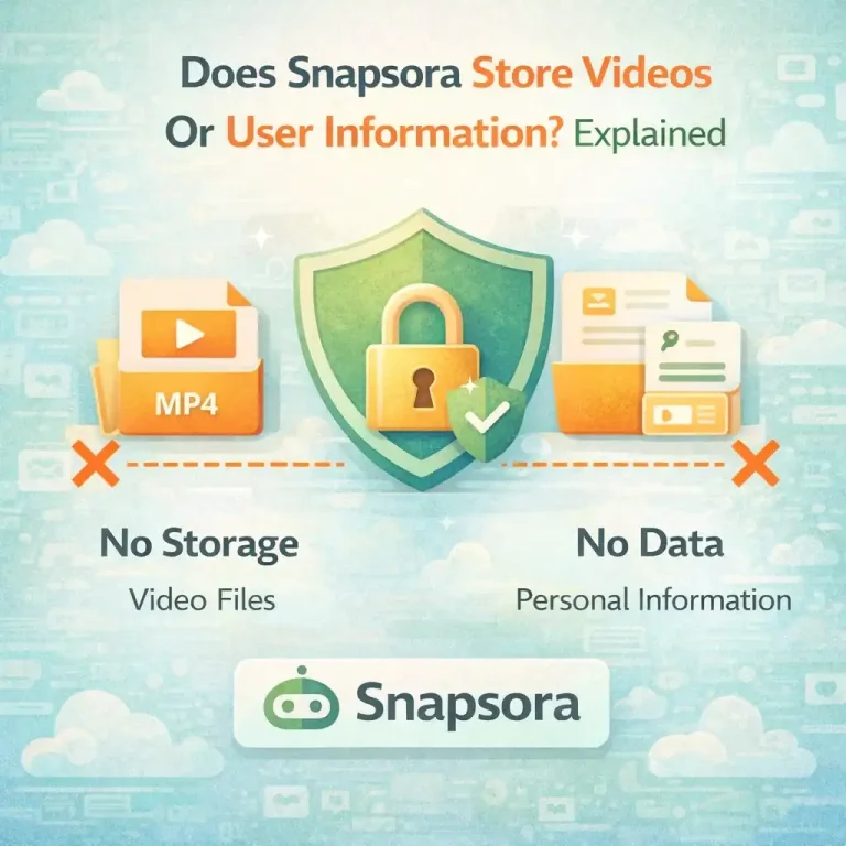 Does Snapsora Store Videos Or User Information? Explained